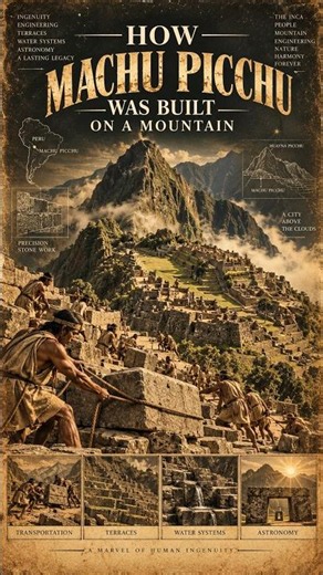 How Machu Picchu Was Built on a Mountain ⛰️ | The Inca Engineering Mystery #ancientengineering