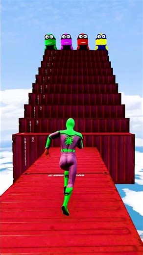 GTA 5 Epic Water Ragdolls | Spider-Man Jumps / Fails ep.16153 #shorts