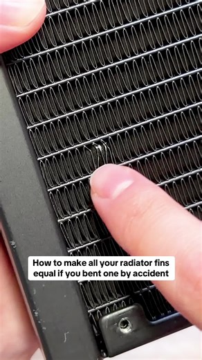 How to fix a bent fin on an AIO radiator #gamer #pcgamer #pcgaming | pc gamer