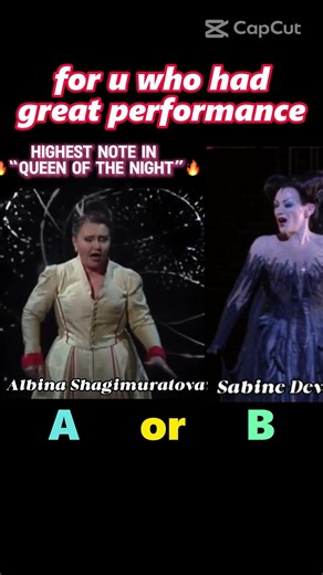 A vs B — Who Nailed the “Queen of the Night” High Note Better? 🎶🔥