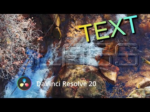 Glass Any Text in DaVinci Resolve 20 | Easy Fusion