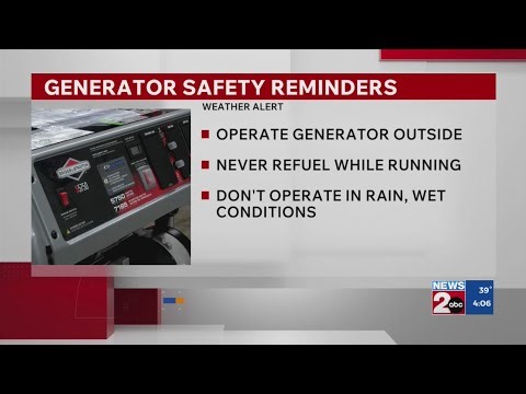How to safely run a portable generator