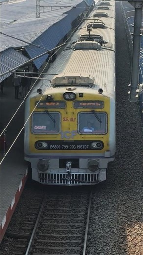 Aerodynamic 3 Phase Emu Local Arrival ✅🚂 #local_train #shorts #railway #trending #aerodynamic #alp