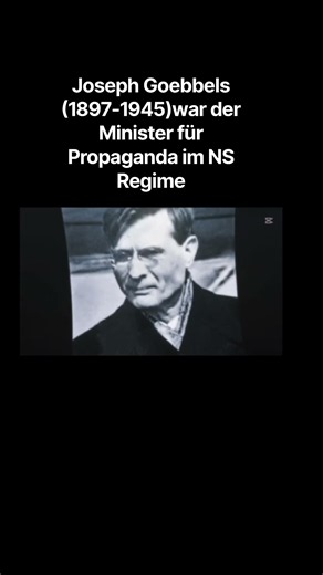 Joseph Goebbels Propagandaminister