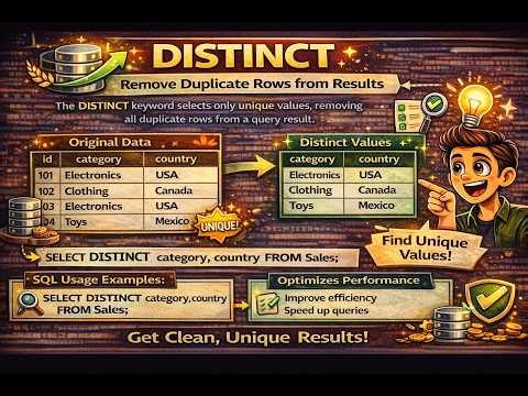 SQL DISTINCT Explained (Remove Duplicate Rows Easily)