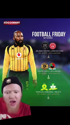 CAF Champions League and Confederations Cup action resumes for Orlando Pirates, Mamelodi Sundowns, Durban City and Kaizer Chiefs #Amakhosi4Life #KaizerChiefs