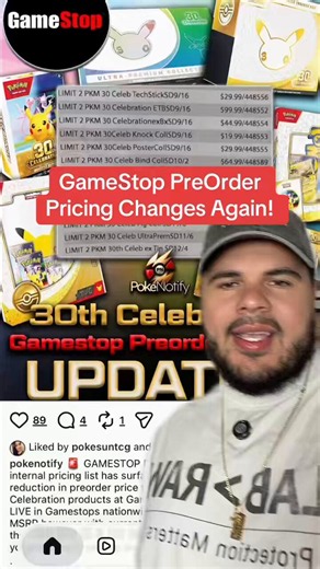 Gamestop 30th Anniversary PreOrder Pricing Changes Again! This time what no one expected! What do you guys think??#Pokemonmarketupdate #pokemon30thanniversary #gamestop #pokemoncards