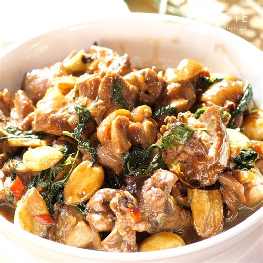 3-Cup Chicken Chicken fried with wine, sesame oil and soy sauce. ＃HomeCooking ＃TasteKitchen | Taste Kitchen