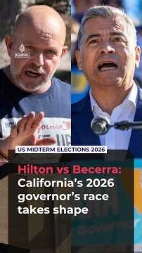 Hilton and Becerra clash in California's historic governor race