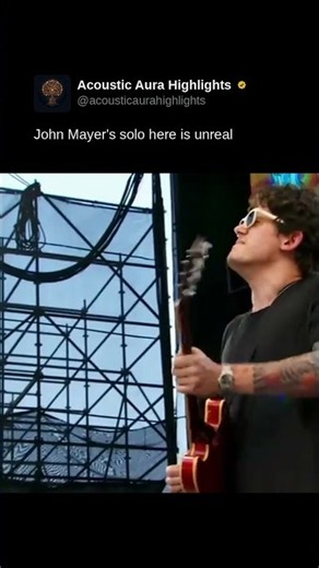 John Mayer's solo here is unreal