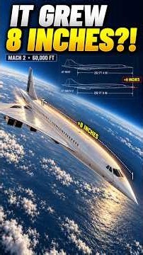How Concorde Grew 8 Inches While Flying at Mach 2 #shorts #documentary