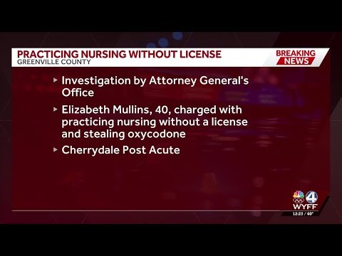 Piedmont woman charged with unlicensed nursing and stealing medication