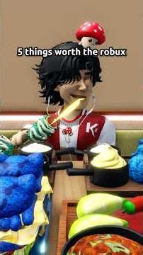 5 THINGS WORTH THE ROBUX MUKBANG 😳... #roblox #mukbang #robloxshorts