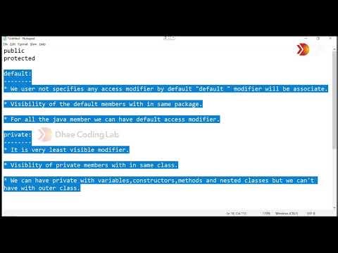 JAVA CLASS 29 || ACCESS MODIFIER || By Suheil