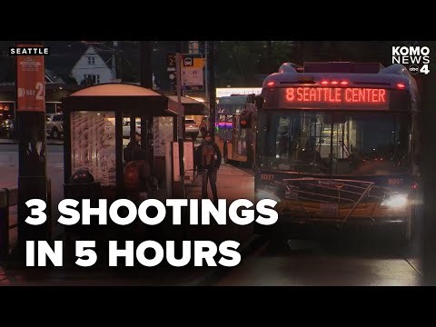 3 early-morning shootings injure multiple people in downtown Seattle
