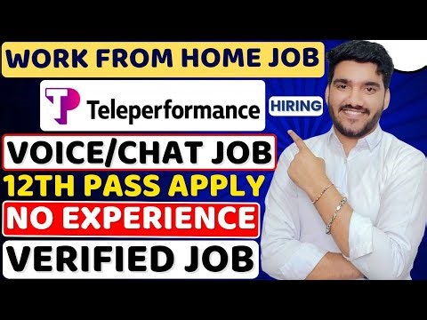 Teleperformance Work From Home Jobs 2025 | Online Jobs At Home | Jobs For 12th Pass | Verified Job