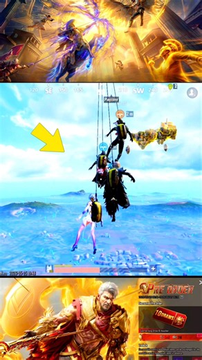 FLYING ISLAND WITH EMERGENCY PICKUP TRICK IN BGMI / PUBG | #shorts #bgmi #pubg #bgmivideo