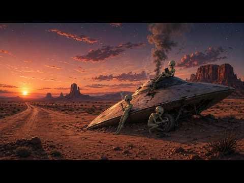Stranded Alien Study Session 👽 | 1 Hour Relaxing Ambient Music for Work, Study & Focus