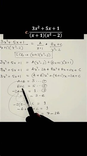 How to decompose into partial fractions| A level maths practice question