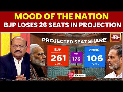 Mood Of The Nation: BJP Loses 26 Seats? Raj Chengappa Decodes NDA Poll Projections | Politics