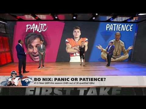 🚨 PANIC OR PATIENCE?! 🚨 Stephen A. and the crew debate Bo Nix, Eagles & Rams | First Take