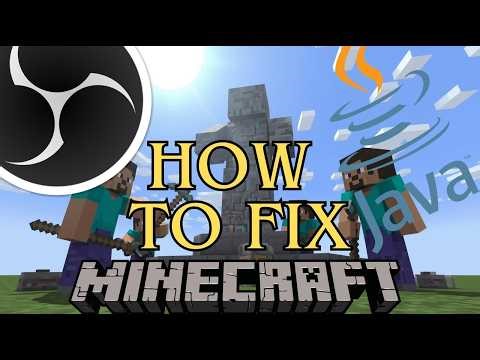 How To Stream Minecraft After the Most Recent Java Update with OBS | FIX!!!!