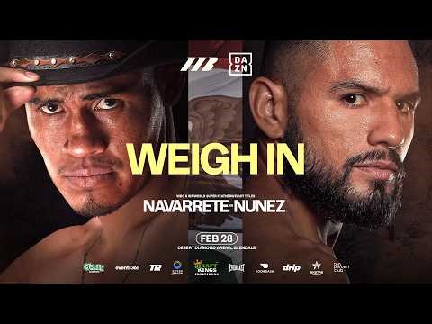 Emanuel Navarrete Vs Sugar Nunez | Weigh In *LIVE* | Matchroom Boxing
