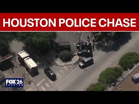 Surveillance video: Houston police chase ends in crash