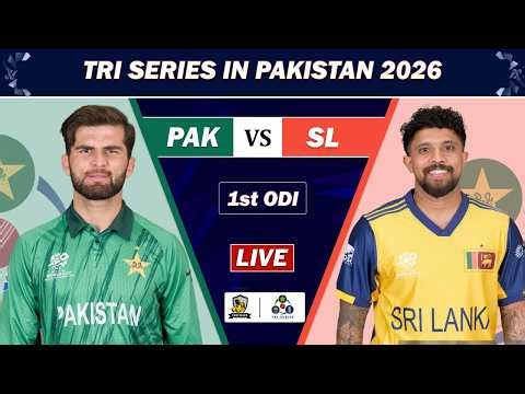 PAKISTAN vs SRI LANKA TRI NATION SERIES 1st ODI MATCH SCORE & COMMENTARY | PAK vs SL LIVE MATCH | SL