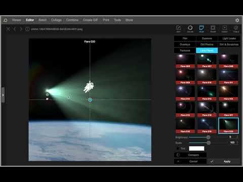 ▷ 52. Lens Flare - PhotoScape
