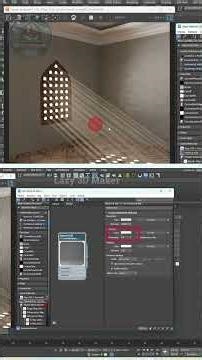 How to Create God Rays Effects in 3ds Max. #3dsmax #3dart #3d #3dmodeling #coronarender