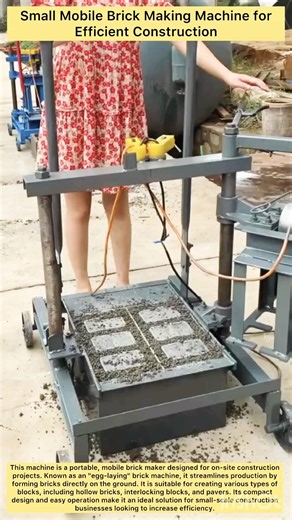 Small Mobile Brick Making Machine for Efficient Construction