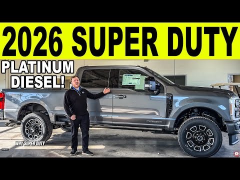 2026 Ford Super Duty F-350 Platinum Diesel! Exterior & Interior Review!