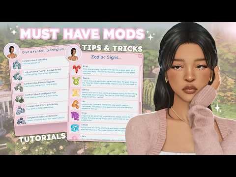 Restarted my entire Sims 4 folder, so here are my 60+ must have mods ♡