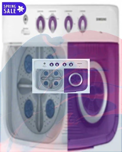 Samsung 7 kg, 5 star, Semi-Automatic Washing Machine (WT70M3000UU/TL, Air Turbo Drying, LIGHT GRA...