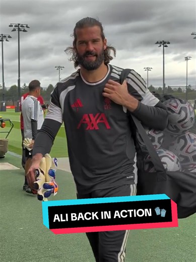 Alisson Becker Back in Action: Liverpool Training Highlights