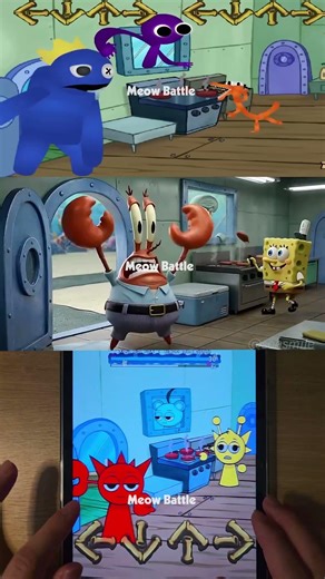 FNF Krusty Karoling But Rainbow Friends Vs Sprunki - Friday Night Funkin' Mobile Gameplay