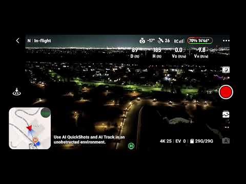 Launching the drone for night flight and a view of the vegas strip #dronevideo#lasvegas#nightsky