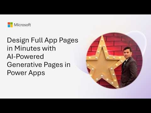 Design Full App Pages in Minutes with AI‑Powered Generative Pages in Power Apps