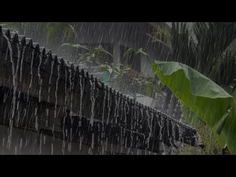 🔴 Heavy Rain To Sleep Immediately - Brown Noise for FAST Sleep - Deep Sleep with Rain Sounds