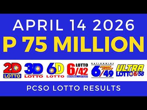 Lotto Result Today 9pm April 14 2026 PCSO