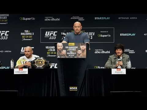 Full UFC 333 Press Conference | Volkanovski vs. Evloev | Yan vs. Dvalishvili 3 | MMA Fighting