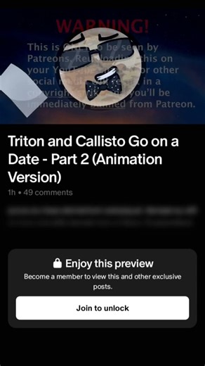 Solarballs Triton and Callisto Go on a Date-Part 2 Patron preview.