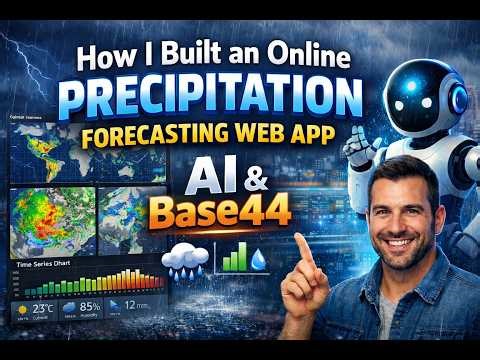 How I Built an Online Precipitation Forecasting Web App using AI and Base44 Platform