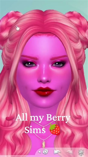 All my Berry Sims🍓 #shorts #sims4 #sims4cas