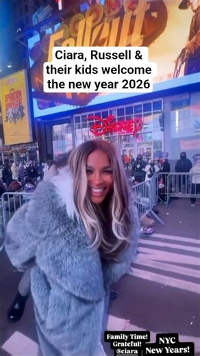 Ciara, Russell & their kids welcome the new year 2026