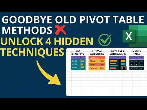 4 Pivot Table "Secrets" 90% of Users Don’t Know! [Download Practice File]