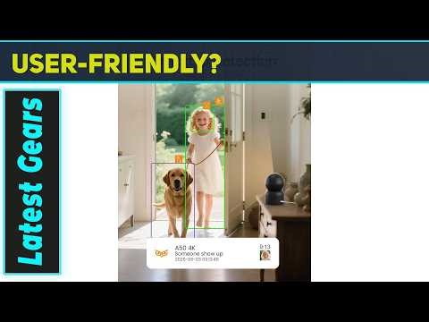 Anlapus A50 4K Pan Tilt Indoor Security Camera Best Smart WiFi Baby and Pet Monitor with AI Tracking