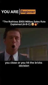 The "A-B-C" Rule of High-Ticket Sales 🖊️ | Glengarry Glen Ross Lesson #motivation #marketing