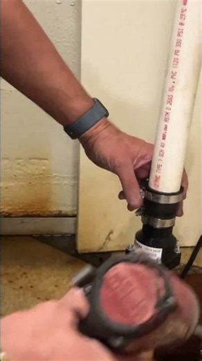 Don’t Leave This Sump Pump Connection Too Loose #shorts